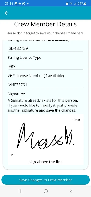 Sailing Trip Manager Screenshot 3