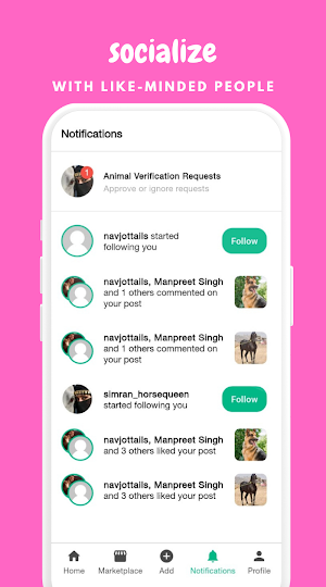 AnimalHub - Social Network Screenshot 1