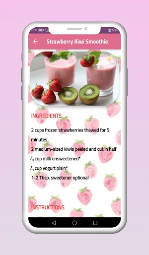 Strawberry Smoothie Screenshot 2