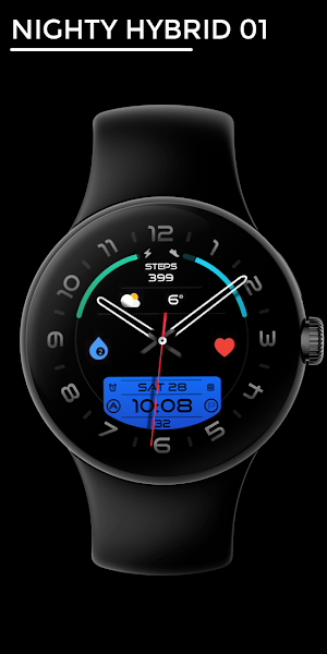 Nighty Hybrid 01 - watch face Screenshot 0