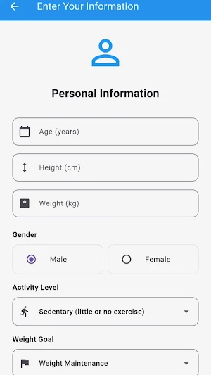 Nutrition Calculator Screenshot 3