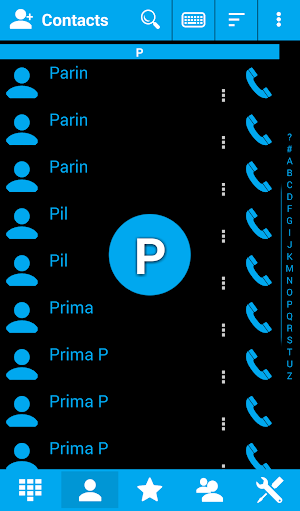 Teme Material Blue2 RocketDial Screenshot 1