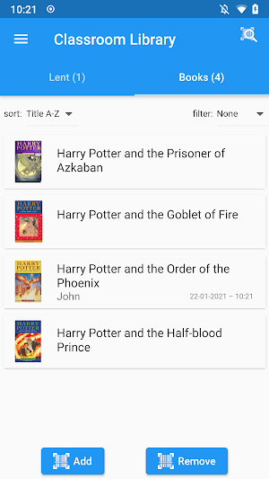 Classroom Library Screenshot 1
