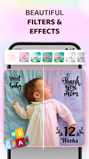 Baby Photo: Newborn Milestones Screenshot 3