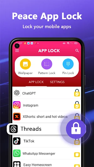 Peace App Lock Screenshot 1