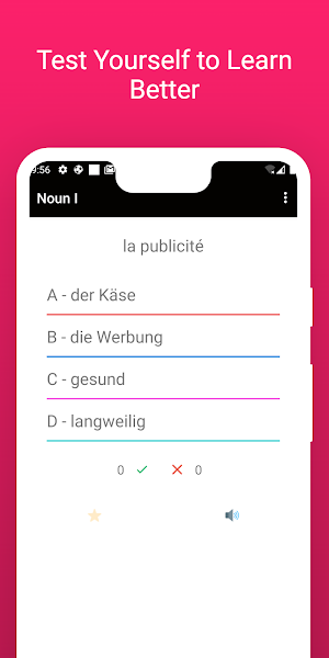 Practice German French Words Screenshot 3