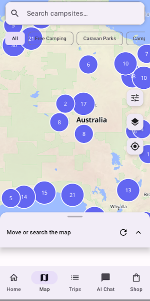 Camping Australia Screenshot 1