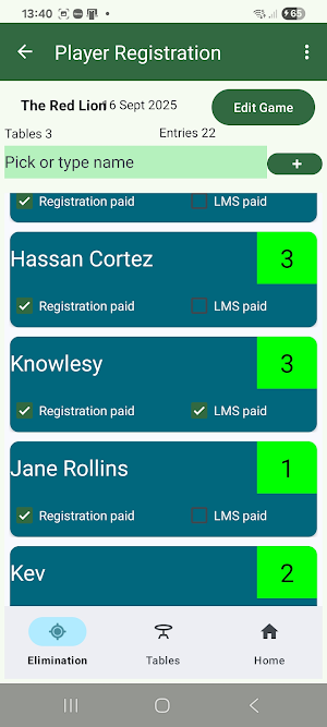 Tournament Director Screenshot 2