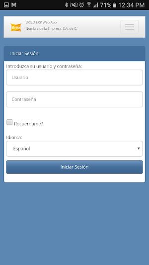 BRILO ERP Screenshot 1