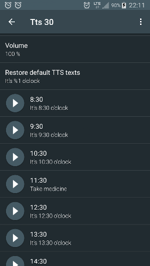 Hourly chime Screenshot 2