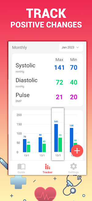 Blood Pressure App: BP Monitor Screenshot 2