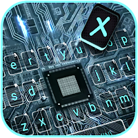 Circuitboard 3D Keyboard Background