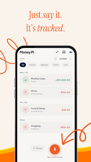 Money Pi - Minimalist Tracker Screenshot 0