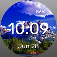 Blue Peaks – Watch Face