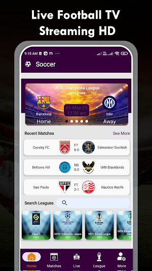 Live Football TV Streaming HD Screenshot 0