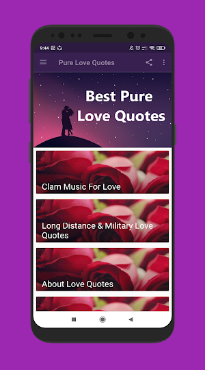 Pure Love Quotes Screenshot 1