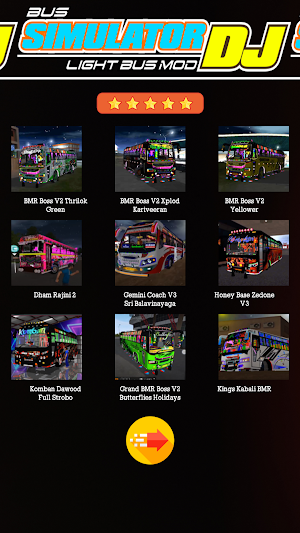 Bus Simulator Dj Light Bus Mod Screenshot 1