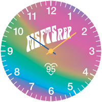 MSFTSrep Wavy Rainbow Face