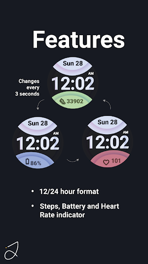 Simple Anim Watch Face II Screenshot 1