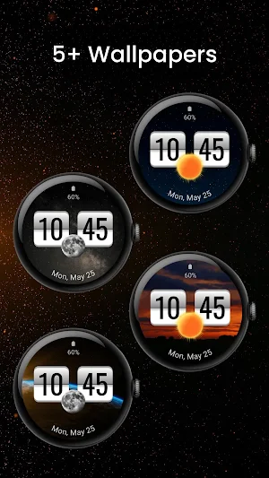 Flip Clock Digital Watch Face Screenshot 3