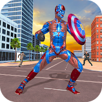 Superhero Captain Robot : Black Hole Robot Games
