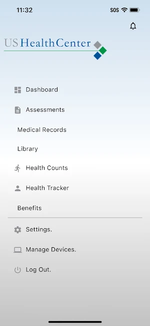 Personal Health Dashboard Screenshot 1