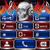 Skull on Fire Dialer theme
