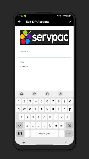 Servpac VoIP Softphone Screenshot 3