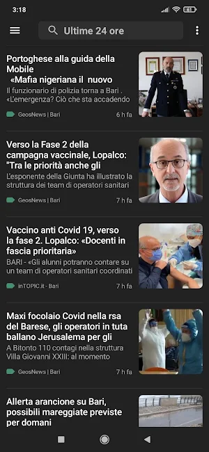 Bari notizie Screenshot 2