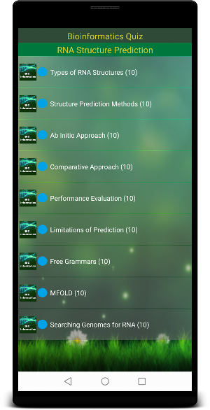 Bioinformatics Quiz Screenshot 1