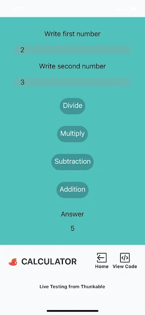 Mini calculator Screenshot 0