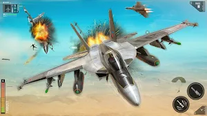 Air Fighting Jet Airplane Games 2021 - Plane Games Screenshot 2
