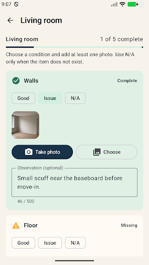 MoveMarkr: Rental Evidence Screenshot 1