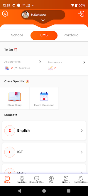 Delhi World School Screenshot 1