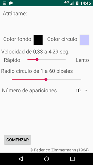 Juego Atrápame Screenshot 1