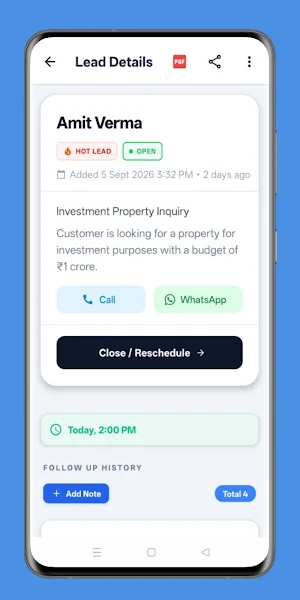 Client Lead FollowUp Smart CRM Screenshot 2