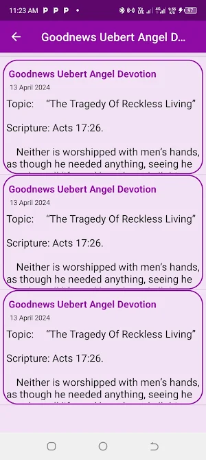 Goodnews Uebert Angel Devotion Screenshot 3