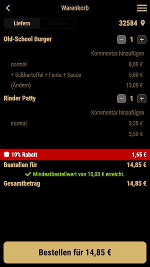 Pro's Burger Löhne Screenshot 1
