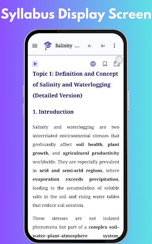 Salinity and Waterlogging Screenshot 3