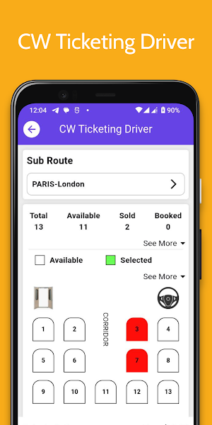 CW Ticketing Driver Screenshot 2
