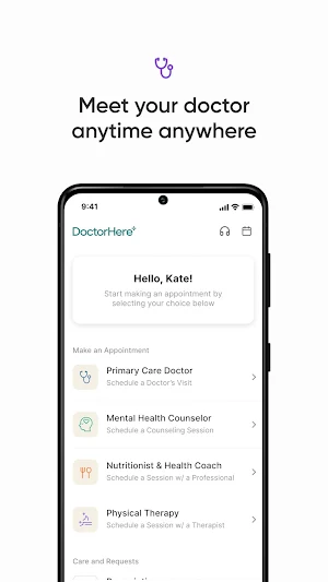 DoctorHere - Proactive Care Screenshot 1