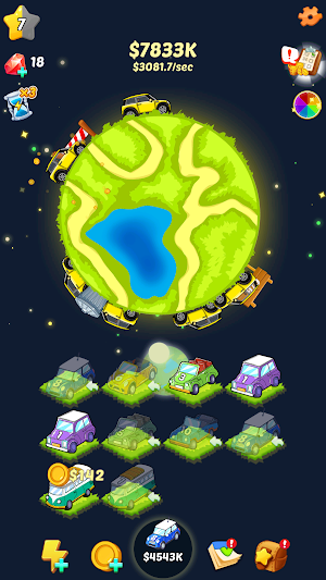 Idle Cars Merge World Screenshot 0