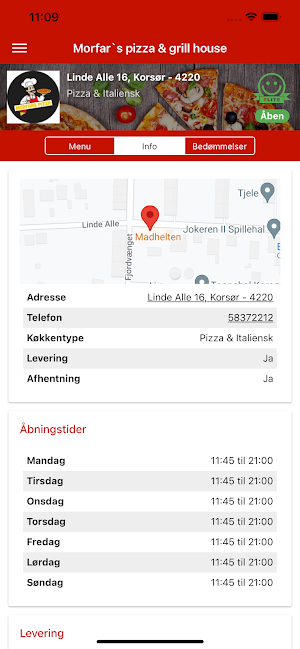 Morfar`s pizza & grill house Screenshot 1
