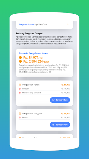 Kalkulator Pengeluaran Screenshot 0