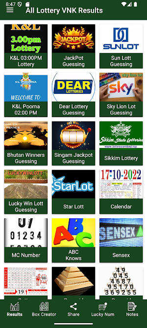 All Lottery VNK Results Screenshot 3