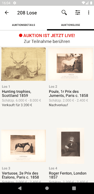 OstLicht Auction Screenshot 2