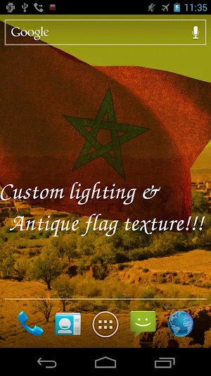 Morocco Flag Live Wallpaper Screenshot 3
