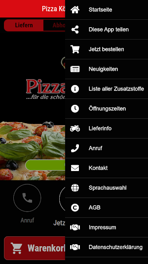 Pizza König Osnabrück Screenshot 2