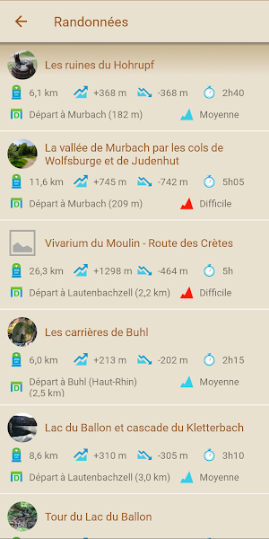Visorando GPS randonnée Screenshot 1