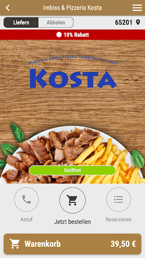 Imbiss & Pizzeria Kosta Screenshot 0